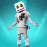 Fortnite Reactive Skins - Marshmello (Image via Epic Games)